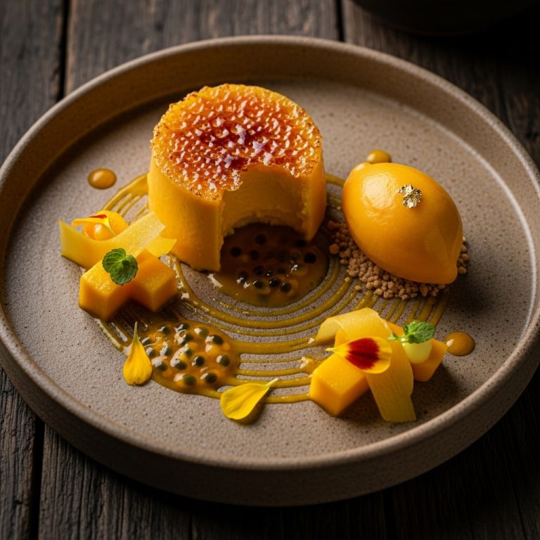 Enchanted Mango Mousse Creme Brûlée